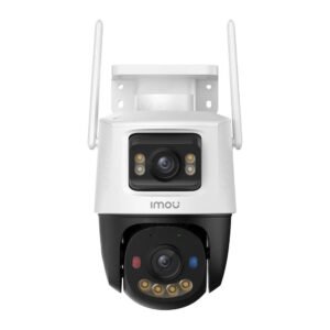 Camera supraveghere WiFi cu lentila duala Full-Color Imou Cruiser Dual 2 IPC-S7XEP-10M0WED-0360B, 5 + 5 MP, 2x 3.6 mm, IR/ lumina alba 30 m, microfon si difuzor, auto smart tracking, sirena si avertizare luminoasa, slot card, Montaj