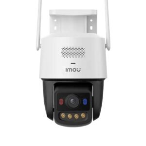 Camera supraveghere wireless IP WiFi 6 PT Imou Titan Pro Active Deterrence IPC-U7LP-6V0NE, 6 MP, 3.6 mm, IR 30 m, microfon si difuzor, slot card, night vision color, auto-tracking, detectie miscare, alarma, PoE, Montaj