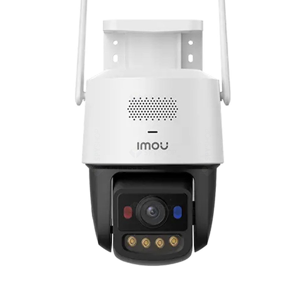 Camera supraveghere wireless IP WiFi 6 PT Imou Titan Pro Active Deterrence IPC-U7LP-6V0NE, 6 MP, 3.6 mm, IR 30 m, microfon si difuzor, slot card, night vision color, auto-tracking, detectie miscare, alarma, PoE, Montaj