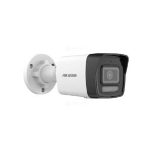 Camera supraveghere exterior IP Hybrid HikVision DS-2CD1043G2-LIUF, 4 MP, 2.8 mm, IR/lumina alba 30 m, slot card, microfon, PoE, Montaj