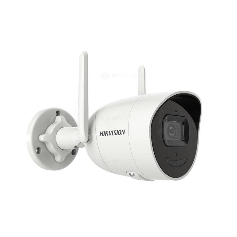 Camera supraveghere wireless IP HikVision DS-2CV2041G2-IDW(2.8MM)(W)/EU, 4 MP, 2.8 mm, IR 30 m, microfon, difuzor, slot card, Montaj